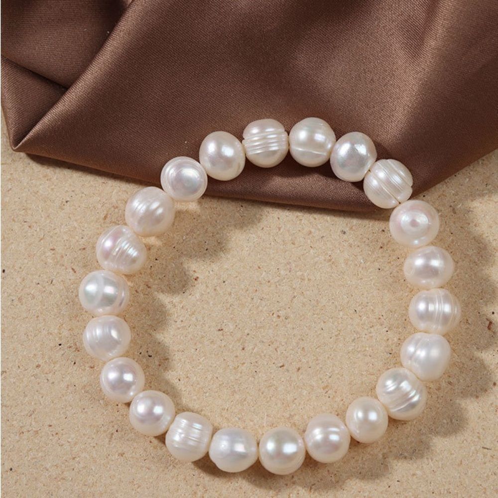 Genuine around Pearl Beaded Bracelet